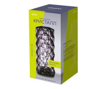 светильник светодиодный настольный ctl3-usb 3вт 120лм 5в 2smd ip20 диммер: 2700-3000к/4000-4500к/6000-6500к ночник черн. кристалл акрил фаzа 5040861 от магазина Штепсель и батарейка. - фото_4