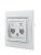 розетка компьютерная + телефонная 2-м сп mira rj45 + rj11 сер. метал. lezard 701-1010-143 от магазина Штепсель и батарейка. - фото_2