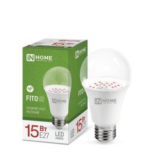 лампа светодиодная led-a60-fito 15вт a60 грушевидная e27 230в для растений in home 4690612036502 от магазина Штепсель и батарейка.