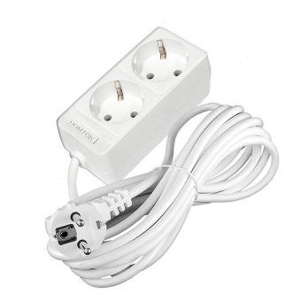 удлинитель 2х7м с заземл. 16а ip20 3.5квт пвс 3х1 бел. domtok 2388 от магазина Штепсель и батарейка. - фото_3