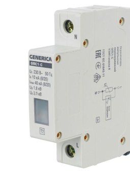 ограничитель перенапряжения опс1-c 1р 10/40ка 230в generica mop20-1-c-g от магазина Штепсель и батарейка. - фото_9