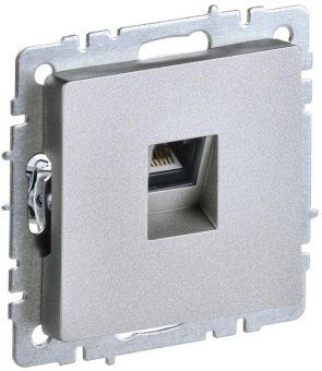 розетка компьютерная сп rj45 кат.5e brite рк10-бра механизм алюм. iek br-k10-1-k47 от магазина Штепсель и батарейка. - фото_6