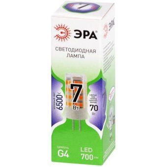 лампа светодиодная green line led g4-jc-7w-865-12v gl g4 7вт капсула 6500к холод. бел. эра б0067194 от магазина Штепсель и батарейка. - фото_2