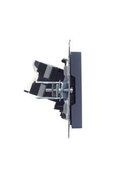 розетка компьютерная сп rj45 кат.5e brite рк10-брм механизм маренго iek br-k10-1-k35 от магазина Штепсель и батарейка. - фото_3
