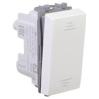 выключатель модульный 1-кл. 1мод. avanti "белое облако" 16а ip20 бел. dkc 4400101 от магазина Штепсель и батарейка. - фото_2