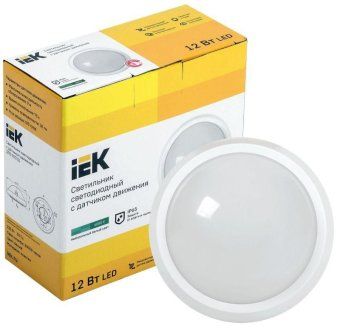 светильник светодиодный дпо 5032д 12вт 4000к ip65 круг бел. с дд iek ldpo1-5032d-12-4000-k01 от магазина Штепсель и батарейка. - фото_2
