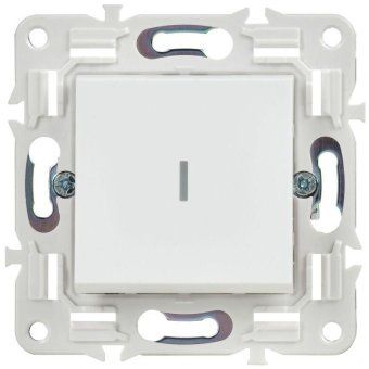 выключатель 1-кл. skandy 10а sk-v07w с индикацией арктич. бел. iek sk-v10-1-10-k01 от магазина Штепсель и батарейка. - фото_2