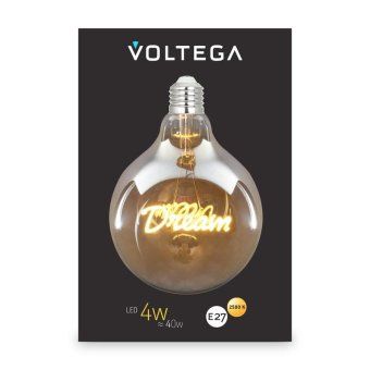 лампа светодиодная loft led g125 4вт 2500к e27 voltega 8552 от магазина Штепсель и батарейка. - фото_5