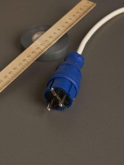 вилка прямая омега вбп3-1-0м ip44 каучук син. iek pkr01-016-2-k07 от магазина Штепсель и батарейка. - фото_5