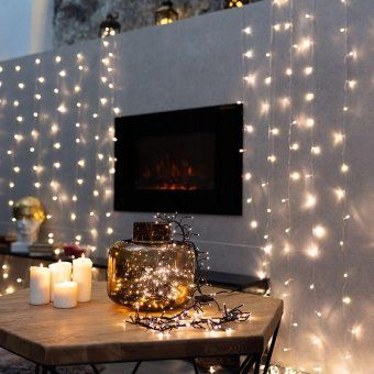 гирлянда светодиодная "кластер led" 3м 288led тепл. бел. 14вт ip20 провод пвх темн. зел. neon-night 303-626 от магазина Штепсель и батарейка. - фото_7