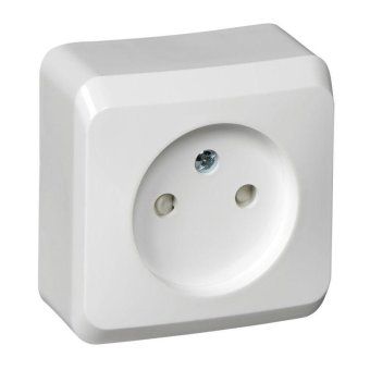 розетка 1-м оп этюд 16а ip20 250в без заземл. защ. шторки бел. se pa16-002b от магазина Штепсель и батарейка.