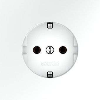 розетка 1-м сп s70 16а с заземл. механизм бел. матов. voltum vls040102 от магазина Штепсель и батарейка. - фото_3