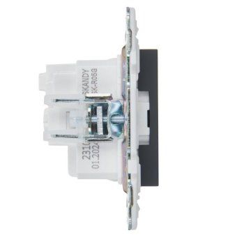 розетка skandy 16а с заземл. без защ. шторок sk-r05g графит iek sk-r11-16-k53 от магазина Штепсель и батарейка. - фото_4