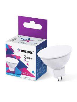 лампа светодиодная jcdr 8.5вт gu5.3 6500к 220в космос lkecled8.5wjcdrc65 от магазина Штепсель и батарейка.