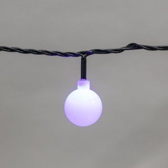 гирлянда светодиодная "шарики" 5м d25мм 25led rgb пвх темн. зел. neon-night 303-550 от магазина Штепсель и батарейка. - фото_4