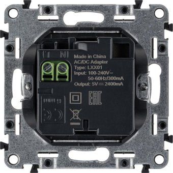 розетка usb 2-м valena life 240в/5в 2400ма с лицев. панелью механизм бел. leg 753412 от магазина Штепсель и батарейка. - фото_3