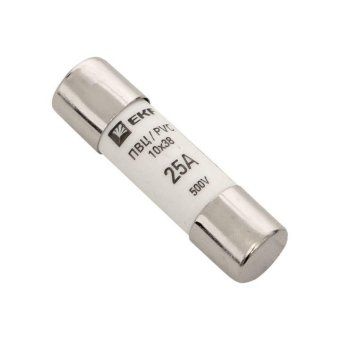 вставка плавкая цилиндрическая пвц 10х38 25а ekf pvc-10x38-25 от магазина Штепсель и батарейка.