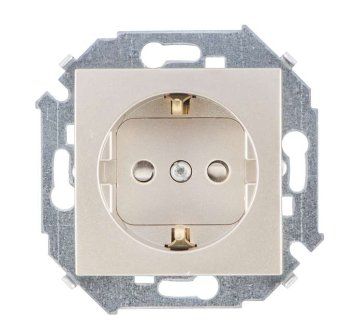 розетка 1-м сп simon 15 16а ip20 250в с заземл. винтов. клеммы механизм шампань simon 1591432-034 от магазина Штепсель и батарейка.
