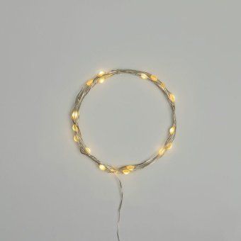 гирлянда светодиодная "роса" с крупными каплями 2м 20led тепл. бел. ip20 2хcr2032 (в комплекте) neon-night 302-006 от магазина Штепсель и батарейка. - фото_2