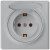 розетка 1-м сп florence 16а ip20 с заземл. с крышкой винтов. клеммы механизм сер. (1e10501302) onekeyelectro 2172837 от магазина Штепсель и батарейка. - фото_2