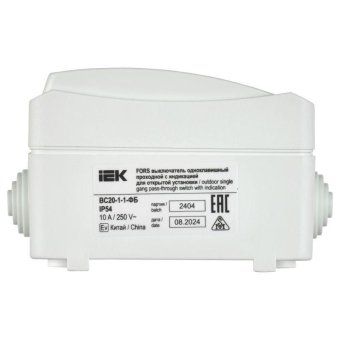 выключатель проходной 1-кл. оп форс ip54 вс20-1-1-фб с индикацией бел. iek evs11-k01-10-54-dc от магазина Штепсель и батарейка. - фото_4
