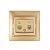 розетка компьютерная + телефонная 2-м сп mira rj45 + rj11 зол. метал. lezard 701-1313-143 от магазина Штепсель и батарейка.