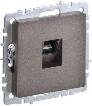 розетка компьютерная сп rj45 кат.5e brite рк10-бртб механизм бронза iek br-k10-1-k45 от магазина Штепсель и батарейка.
