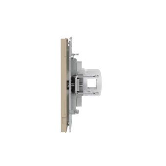 розетка компьютерная 2-м kant rj45 кат.6a без шторки ванильн. марципан dkc 7015674 от магазина Штепсель и батарейка. - фото_4
