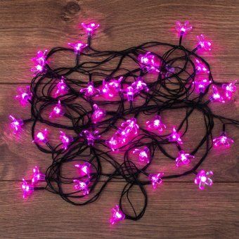 гирлянда светодиодная "цветы сакуры" 7м 50led роз. 1.5вт ip20 с контроллером 8 режимов neon-night 303-038 от магазина Штепсель и батарейка.