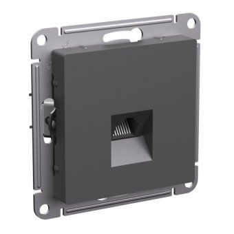 розетка компьютерная atlasdesign rj45 кат.5e механизм базальт se atn001483 от магазина Штепсель и батарейка.