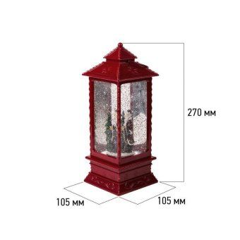фонарь декоративный дед мороз 1led тепл. бел. 1.5вт ip20 эффект снегопада с подсветкой neon-night 501-062 от магазина Штепсель и батарейка. - фото_11