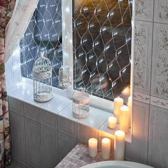 гирлянда светодиодная "сеть" 1.5х1.5м 150led бел. 12вт 220-240в ip20 с контроллером 8 режимов провод пвх прозр. neon-night 215-125 от магазина Штепсель и батарейка. - фото_3
