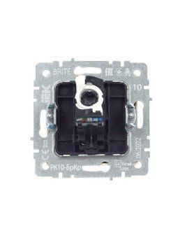 розетка компьютерная сп rj45 кат.5e brite рк10-бркр механизм беж. iek br-k10-1-k10 от магазина Штепсель и батарейка. - фото_4
