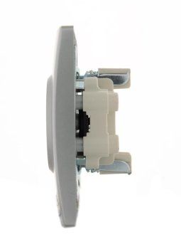 розетка 2-м сп karina 16а ip20 без заземл. термопласт матов. серебр. lezard 707-4300-128b от магазина Штепсель и батарейка. - фото_2