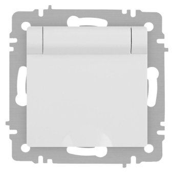 розетка accent 6-203-01м 2p+e schuko с крышкой 16а-250в ip20 су бел. матов. intro б0063713 от магазина Штепсель и батарейка.