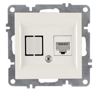 розетка компьютерная lavin/karen rj45 кат.6 механизм бел. arvia 50 01 1000 247 от магазина Штепсель и батарейка.