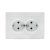 розетка 2-м сп валенсия 16а ip20 с заземл. защ. шторки бел. proxima ekf ewr16-128-10 от магазина Штепсель и батарейка.