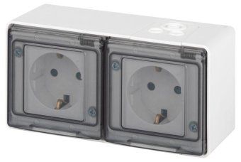 розетка эксперт 11-2504-01 2х2p+e гориз. ip55 шторки 16а-250в оу бел. эра б0063262 от магазина Штепсель и батарейка.