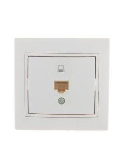 розетка компьютерная 1-м сп mira rj45 бел./бел. lezard 701-0202-139 от магазина Штепсель и батарейка. - фото_4