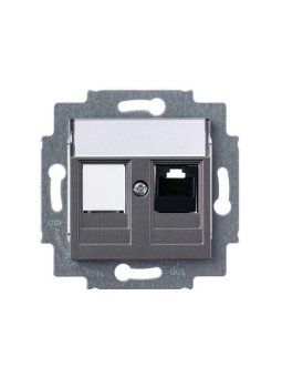 розетка компьютерная levit rj45 кат.5e с заглушкой сталь abb 2chh295117a6069 от магазина Штепсель и батарейка. - фото_3