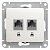 розетка компьютерная 2-м glossa rj45 кат.5e механизм перламутр. se gsl000685kk от магазина Штепсель и батарейка.