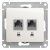 розетка компьютерная 2-м glossa rj45 кат.5e механизм перламутр. se gsl000685kk от магазина Штепсель и батарейка.
