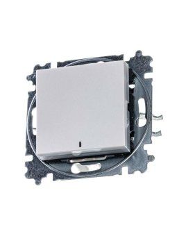 выключатель 1-кл. сп levit ip20 с подсветкой жемчуж./ледяной abb 2chh590146a6068 от магазина Штепсель и батарейка.