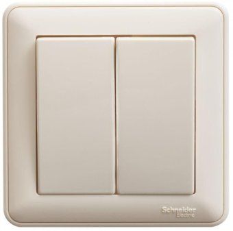 выключатель 2-кл. сп w59 10а ip20 10ax в сборе сл. кость se vs510-252-28 от магазина Штепсель и батарейка.