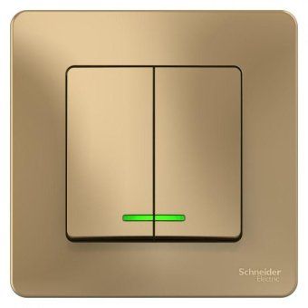 выключатель 2-кл. сп blanca 10а ip20 (сх. 5) 250в с подсветкой титан se blnvs010514 от магазина Штепсель и батарейка. - фото_3
