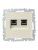 розетка компьютерная двойн. сп rj45 кат.5e brite рк10-2-бркр механизм беж. iek br-k20-1-k10 от магазина Штепсель и батарейка. - фото_2