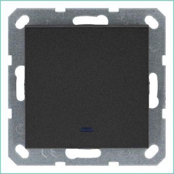 выключатель 1-кл. 10а ip20 с подсветкой механизм антрацит jasmart g3011nb от магазина Штепсель и батарейка.