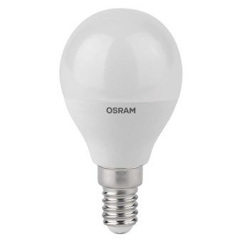 лампа светодиодная led antibacterial p 7.5вт шар матовая 2700к тепл. бел. e14 806лм 220-240в угол пучка 200град. бактерицидн. покрыт. (замена 75вт) osram 4058075561298 от магазина Штепсель и батарейка.