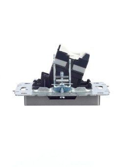 розетка компьютерная сп rj45 кат.5e brite рк10-брс механизм сталь iek br-k10-1-k46 от магазина Штепсель и батарейка. - фото_6