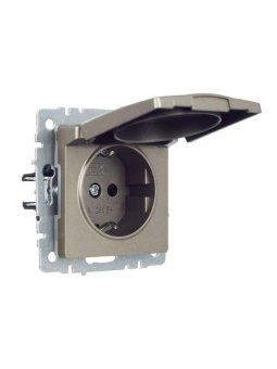 розетка brite рсбш10-3-44-брш 16а ip44 с заземл. защ. шторки с крышкой механизм шампань iek br-r16-16-44-k37 от магазина Штепсель и батарейка. - фото_3